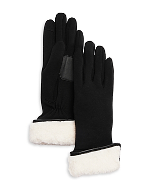 Echo Fold Down Faux Fur Cuff Tech Gloves
