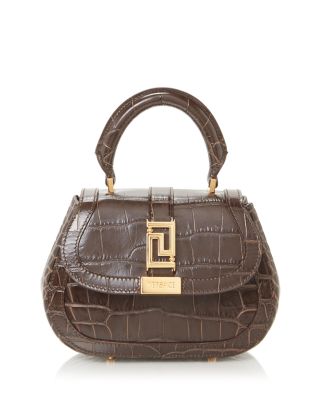 【VERSACE】 Mini Greca Goddess Top Handle Bag NWT Versace Mini Greca Goddess Quilted Satin Top Handle Bag