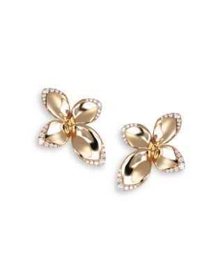 Pasquale Bruni - 18K Rose Gold Giardini Segreti Diamond Flower Statement Earrings