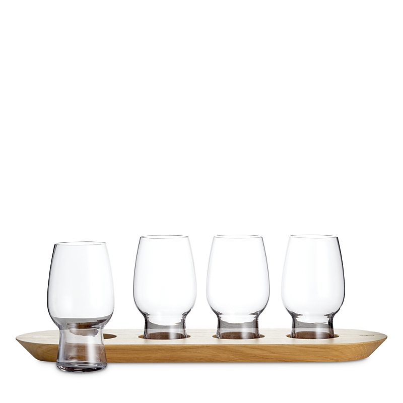 Waterford Craft Brew 5 Piece Beer Flight Set In Clear