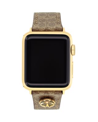 Signature Canvas & Leather Band for Apple Watch&reg;, 38/40/41mm