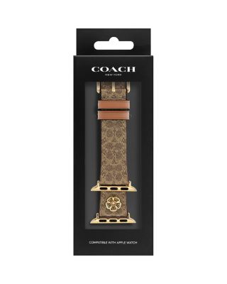 Signature Canvas & Leather Band for Apple Watch&reg;, 38/40/41mm