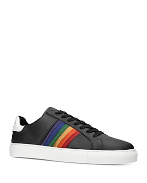 Kurt Geiger Lennon Embroidered Sneaker In Charcoal