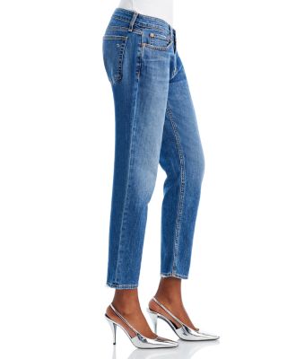 Dre Low Rise Ankle Slim Boyfriend Jeans in Julienne