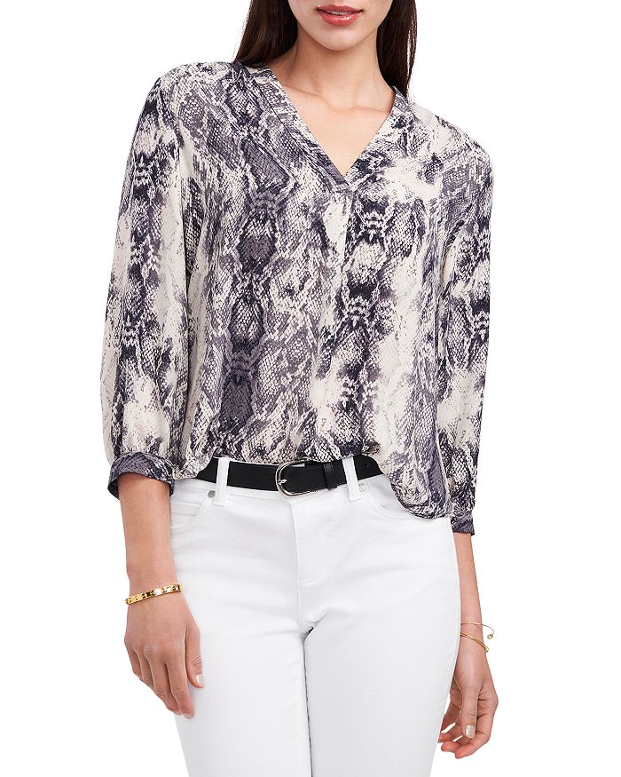 VINCE CAMUTO V Neck Top | Bloomingdale's