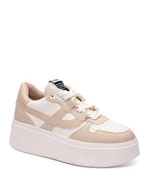 Ash Match Platform Sneaker In White/eggnug