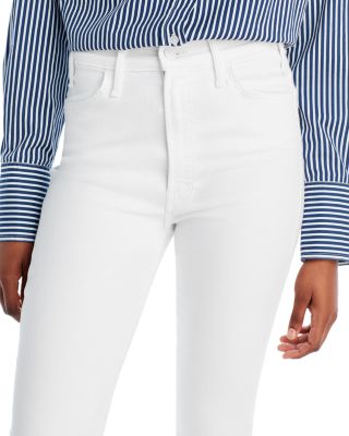 The Hustler High Rise Frayed Flare Leg Ankle Jeans in Fairest of Them All