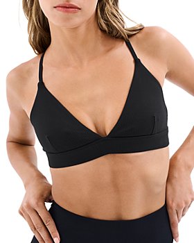 Recharge Sports Bra, Black by P.E Nation Online, THE ICONIC