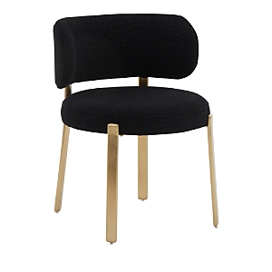Tov Furniture Margaret Boucle Dining Chair In Black