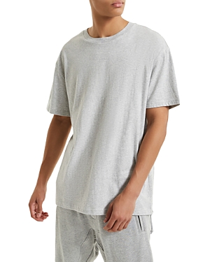 Ksubi Oversized Crewneck Tee In Light Gray