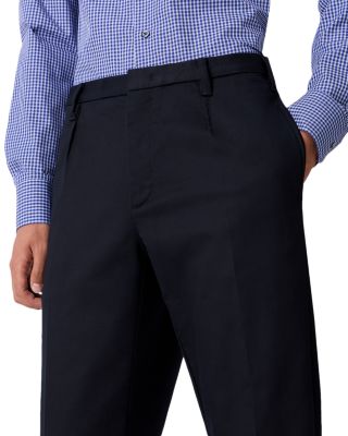Cotton Stretch Pleated Pants
