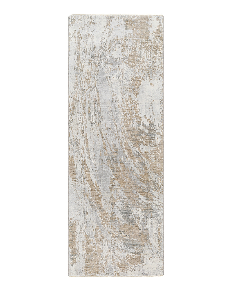 Surya Brunswick Bwk-2336 Runner Area Rug, 2'7 X 10' In Gray/ivory