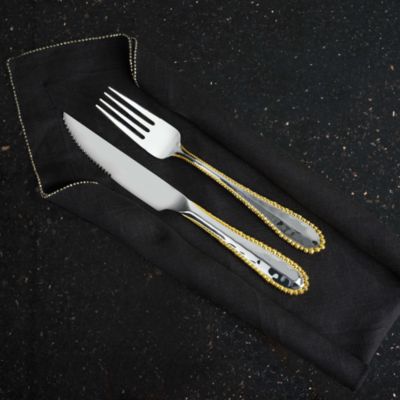 Molten Gold Steak Knives, Set of 4