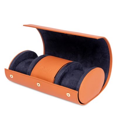 Hyde Park Three Watch Leather Pouch