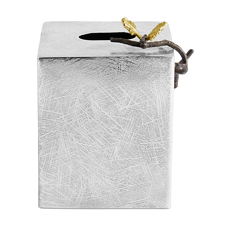 Michael Aram Butterfly Ginkgo Tissue Box Cover In Silver