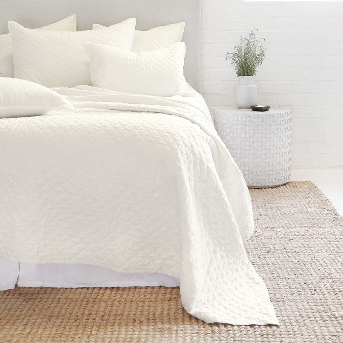 Pom Pom At Home Hampton White Coverlet, King