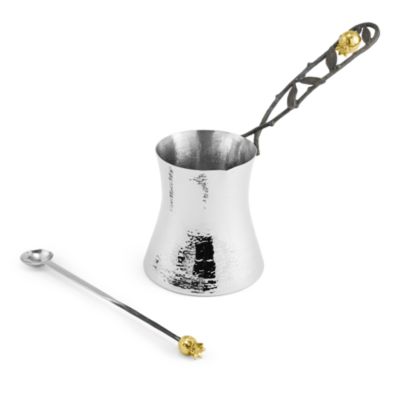 Pomegranate Coffee Pot & Spoon