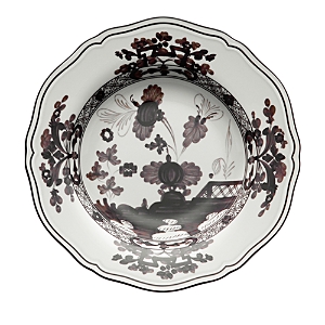 Ginori 1735 Oriente Antico Doccia Shape Soup Plate In Gray