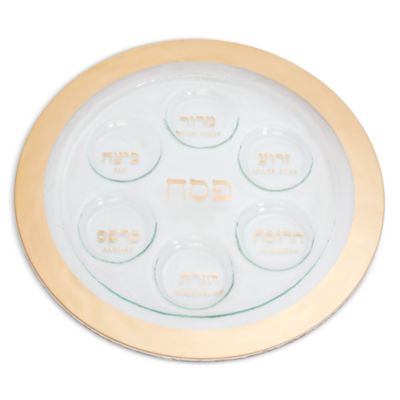 Annieglass - Gold Seder Plate