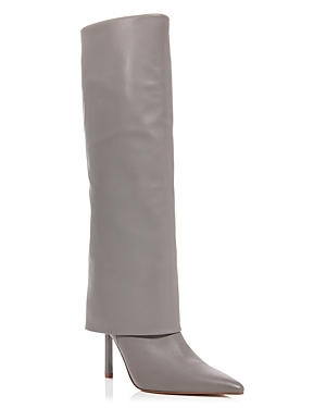 Aqua Women's Tena Pointed Toe High Heel Boots - 100% Exclusive In Gray