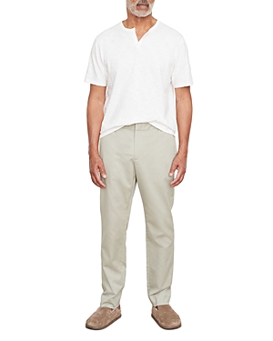 Vince Cotton Straight Slim Fit Pants In Pale Thyme