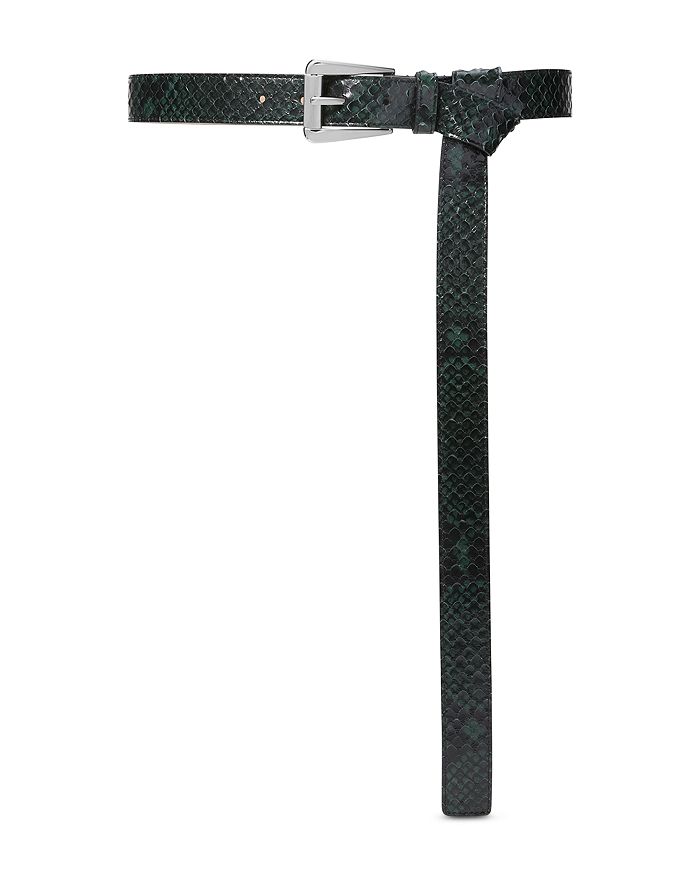 Michael Kors Collection Trapezoid Embossed Leather Belt Bloomingdale's