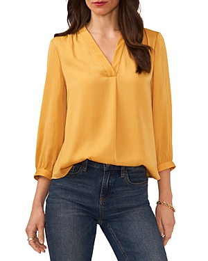 Vince Camuto V Neck Blouse In Narcissus