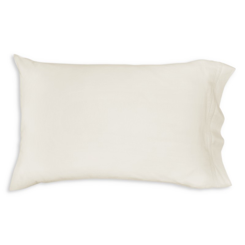 Frette Essentials Doppio Ajour Standard Pillowcase in Milk