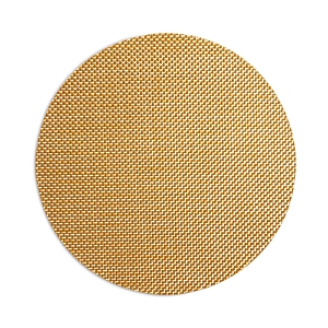 Chilewich Basketweave Round Placemat In Gilded