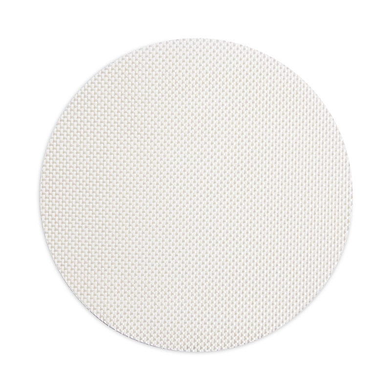 Chilewich Basketweave Round Placemat In White