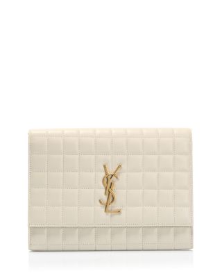 Saint Laurent - Cassandre Matelass&eacute; Carr&eacute; Flap Pouch in Lambskin