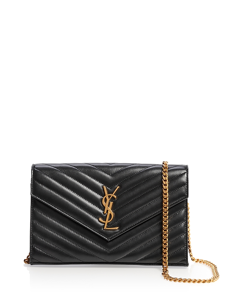 Saint Laurent Cassandre Matelasse Chain Wallet