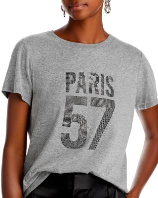 Rhinestone Paris Cotton Tee