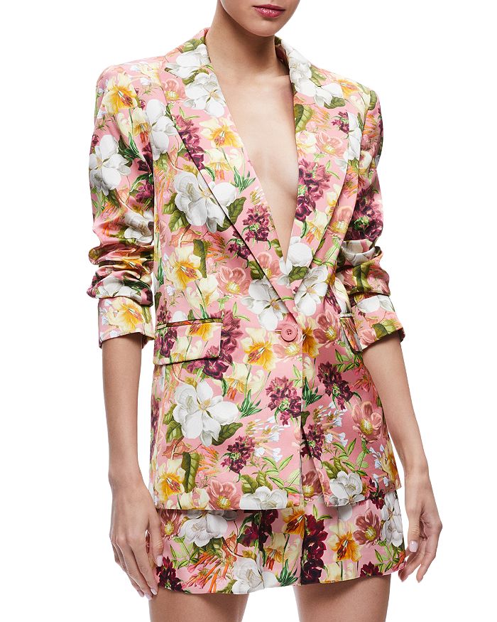Alice and Olivia Justin Roll Cuff Blazer | Bloomingdale's