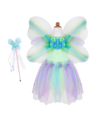 Great Pretenders - Butterfly Dress & Wings with Wand Costume - Ages 5-6