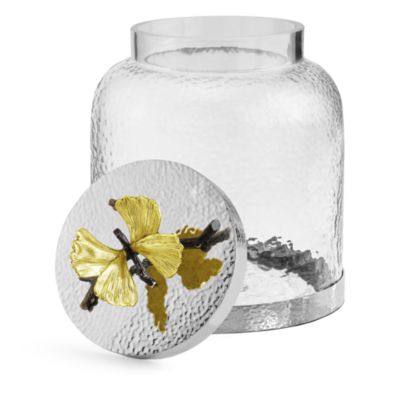 Butterfly Ginkgo Cookie Jar