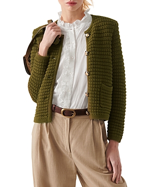 Shop Ba&sh Ba & Sh Gaspard Cardigan In Khaki