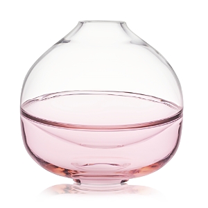 Orrefors Septum Pink Crystal Vase