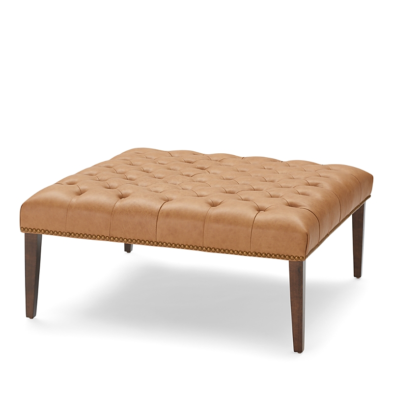 Massoud Heath Tufted Ottoman In Road Trip Whiskey