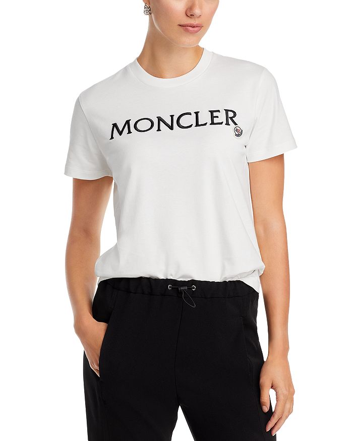 Moncler Cotton Logo Short Sleeve Tee | Bloomingdale's