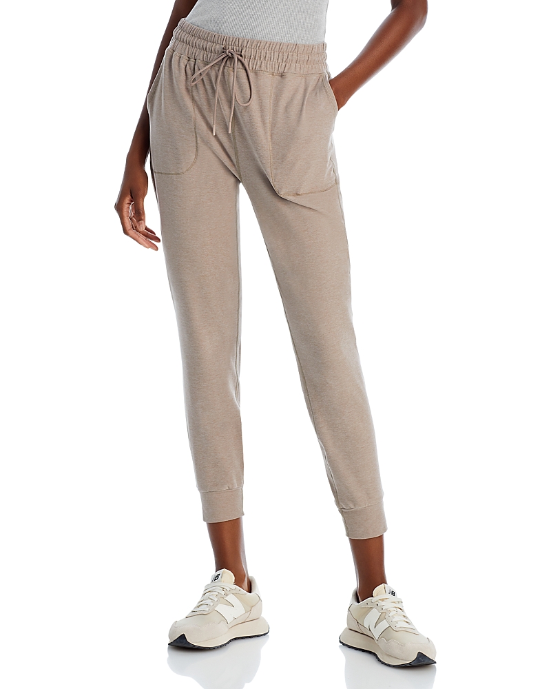 Beyond Yoga Spacedye Commuter Midi Joggers In Birch Heather
