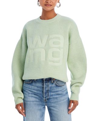 alexanderwang - Debossed Stacked Logo Sweatshirt