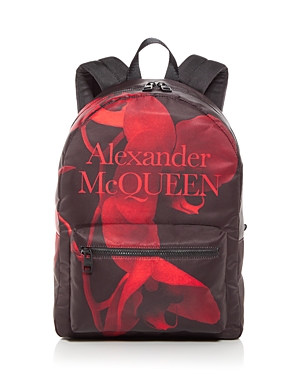 Alexander McQUEEN Metropolitan Red Orchid Nylon Backpack