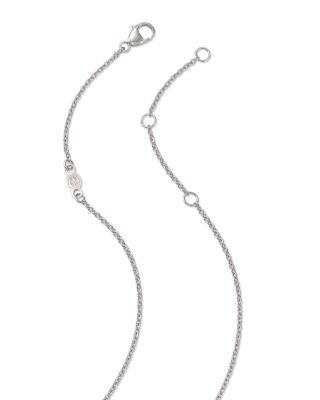 Sterling Silver Offspring Pav&eacute; Diamond Pendant Necklace, 17.72"