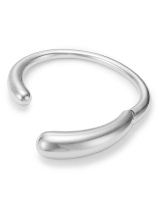Sterling Silver Mercy Rounded Edge Cuff Bangle Bracelet