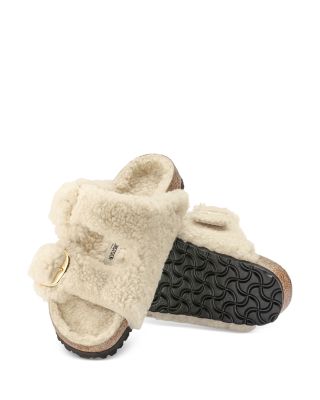 Women's Arizona Big Buckle Shearling Slide Sandals