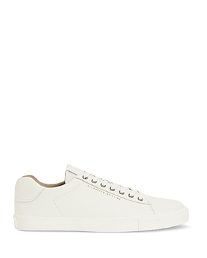 Shop Allsaints Men's Brody Lace Up Low Top Sneakers In Chalk White