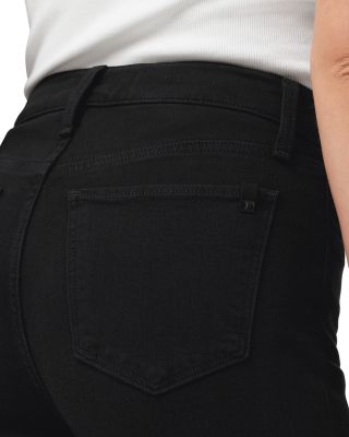 The Charlie High Rise Ankle Skinny Jeans in Black