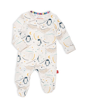 Magnetic Me Boys' Wish You Whale Footed Coverall - Baby In White