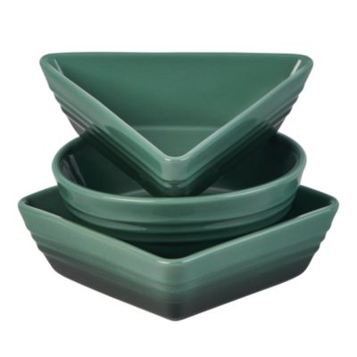 Stoneware Tapas Dishes, Set of 3